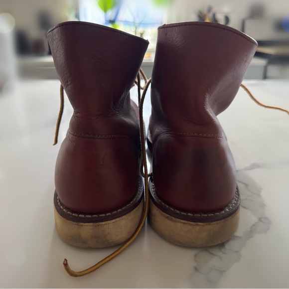 Redwing 9105 (discontinued) Round Toe 6" Work Boots Red Brown M10 - Picture 2 of 10